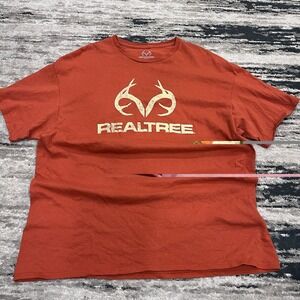 Realtree Men's Short‎ Sleeve T-Shirt Big 2XL (50-52") Orange